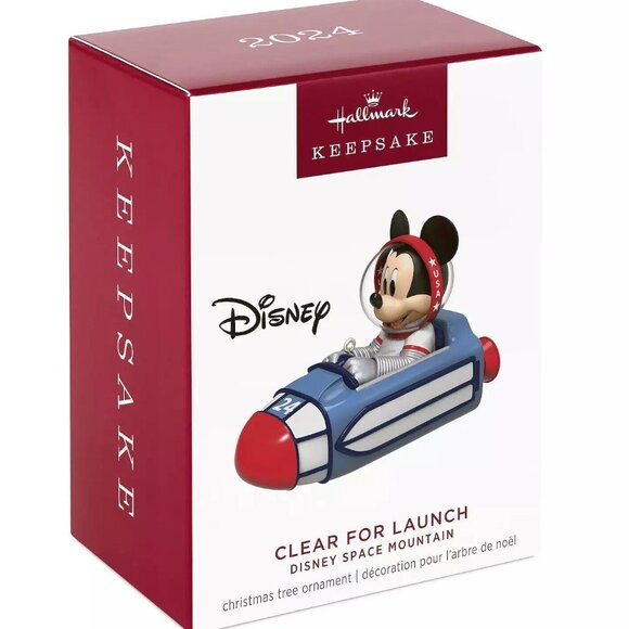 Hallmark Keepsake Ornament 2024 Clear For Launch Disney Space Mountain - Picture 9 of 9